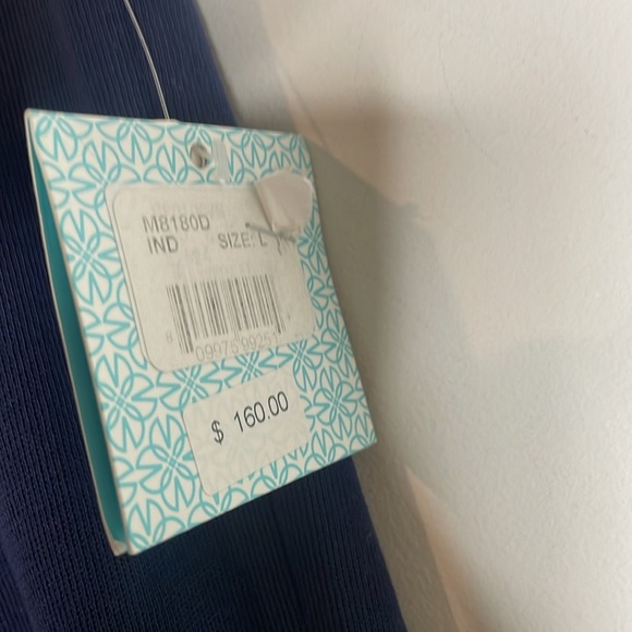 SOLD Ming Wang | Women’s Navy Blue Basic Cut Pants Size Large NWT - Picture 4 of 7